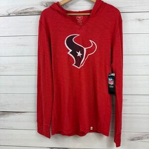 47 Brand Houston Texans NFL Red Hoodie‎ Long Sleeve Shirt - Women's